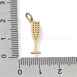 Messing micro pave klare zirkonia anhänger&nbsp;CU-CBAEEA8-15B-G