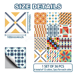 Pegatinas de azulejos de pvc impermeables&nbsp;DIY-WH0454-036