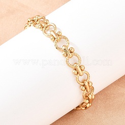 Браслеты-цепочки из нержавеющей стали 304 для женщин&nbsp;BJEW-H207-01D-G