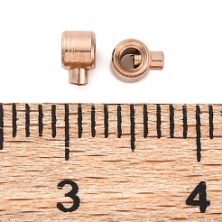 Ионное покрытие (ip) 304 нержавеющая сталь обжимные бусины&nbsp;STAS-P373-03RG