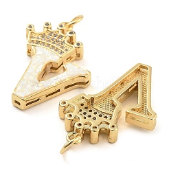 Pendentifs en laiton zircon cubique transparent&nbsp;KK-G498-01V-02