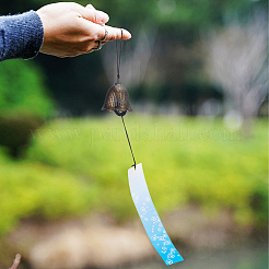 2 шт. 2 стиля японских чугунных колокольчиков-ветерных колокольчиков&nbsp;HJEW-BC0001-47C