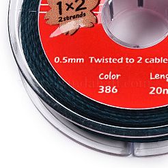 Cordini di cotone cerato rotondi a 2 capo&nbsp;YC-T004-01A-12