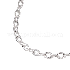 Изготовление браслета-цепочки из текстурированной нержавеющей стали 304&nbsp;AJEW-JB01342-02