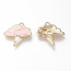 Подвески из эмали и сплава&nbsp;ENAM-M043-01G-03-RS