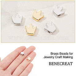 40 шт. 2-х цветные латунные бусины для изготовления ювелирных изделий&nbsp;KK-BC0004-51