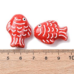 Фарфоровые бусины ручной работы&nbsp;PORC-K010-08J