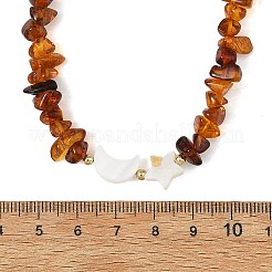 Colliers de perles en ambre naturel&nbsp;NJEW-JN06680