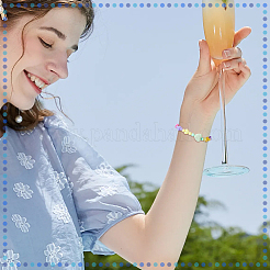 Set di perline acriliche color macaron&nbsp;MACR-NB0001-28