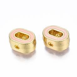 Рейка покрытие сплава эмалевые бусины&nbsp;ENAM-S122-033O-NR