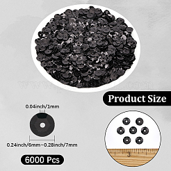 6000 pz di perline di plastica&nbsp;PVC-PA0001-01D