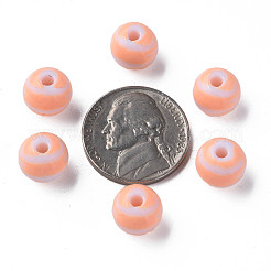 Perles acryliques à rayures opaques&nbsp;MACR-S373-27D-08