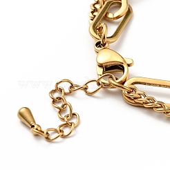 Pulsera de varias vueltas con dije de bola redonda y rombo de circonitas cúbicas transparentes&nbsp;BJEW-G639-04G