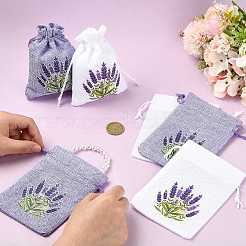 10 Stück 2-farbige Jutebeutel mit Kordelzug als Geschenk&nbsp;FB-FSF73B-01A