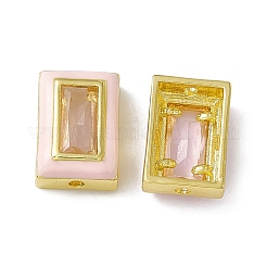 Стойка покрытие латунные прямоугольные бусины&nbsp;KK-C007-14G-04