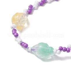 Регулируемые браслеты из нейлонового шнура с плетеными бусинами&nbsp;BJEW-MZ00169-02