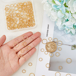 3 стиль латунные открытые соединительные кольца&nbsp;KK-HY0002-75