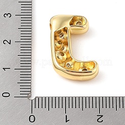 Colgante de circonita cúbica transparente micro pavé de latón&nbsp;KK-Z046-01G-J
