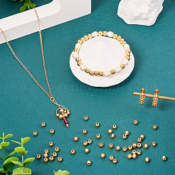 Стойки обшивки латунные бусины&nbsp;KK-TA0001-88G-04