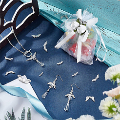 Сплавочные овальные бусины тибетского стиля &nbsp;TIBEB-PH0004-42S