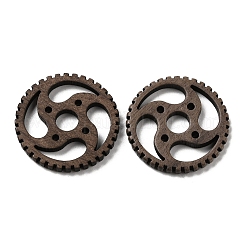 Pendentifs creux en bois de noyer&nbsp;WOOD-G018-10-1