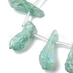 Гальванические природный кристалл кварца бусы пряди&nbsp;G-G890-A-12