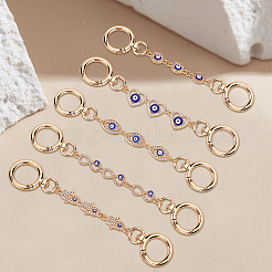 1 комплект эмалевых звеньев для удлинителей ремней для сумок от сглаза&nbsp;FIND-WR0006-09