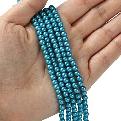 Стеклянные жемчужные бусины класса А&nbsp;LS-HY-J001-4mm-HX024