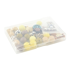 50 kit de perles d'espacement en silicone et en laiton avec strass&nbsp;DIY-FS0010-51