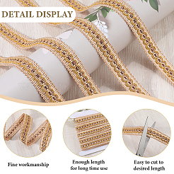 12м плетеных полиэфирных лент&nbsp;SRIB-WH20007-01A