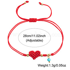 Runde synthetische Türkis Charme Armbänder&nbsp;HY7206-2