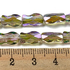 Trasparenti perle di vetro placca fili&nbsp;GLAA-G116-01A-HR02