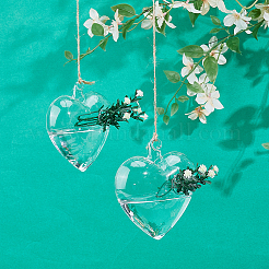 Стеклянные подвесные гидропонные вазы&nbsp;AJEW-WH0752-086C