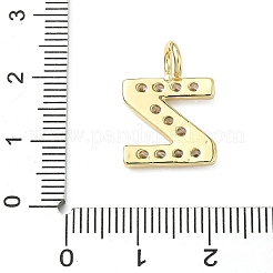 Messing micro pave klare zirkonia anhänger&nbsp;KK-I476-01G-Z