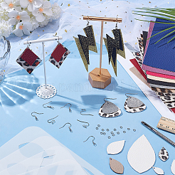 DIY-Set zur Herstellung von Ohrringen aus PVC und Leder&nbsp;DIY-WR0004-45