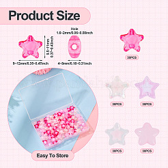 150шт 5 стиля прозрачные акриловые бусины&nbsp;MACR-TA0002-54