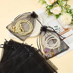 50 bolsa de organza con cordón para regalo&nbsp;ABAG-DJ0001-18A