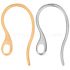 100 шт. 2-х цветные крючки для сережек из нержавеющей стали 304&nbsp;STAS-SC0010-48