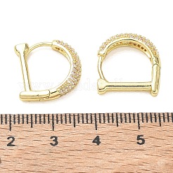 Pendientes de aro de circonio cúbico de micro pave de latón&nbsp;KK-CBA30C7-23G