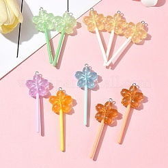 10 шт. большие подвески из светящейся полупрозрачной смолы&nbsp;FIND-FS0002-91C