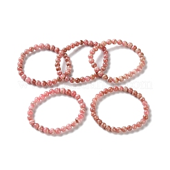 Браслеты из натурального аргентинского родохрозита с бусинами&nbsp;BJEW-L700-01A