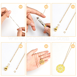 65.8 фут 2-х цветные латунные кабельные цепи&nbsp;CHC-BC0001-14