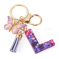 Porte-clés pendentif papillon en résine&nbsp;KEYC-TAC0034-03L