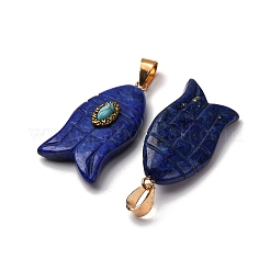 Anhänger aus natürlichem Lapislazuli und synthetischem Türkis&nbsp;G-Z084-01G-09