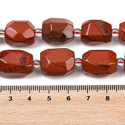 Natürliche rote Jaspis Perlen Stränge&nbsp;G-Z147-E03-01