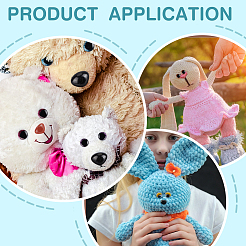 Augen/Nasen aus Plastik für Puppen&nbsp;DIY-BC0016-185