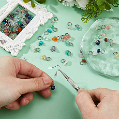72 pendentif en pierres précieuses et en éclats de verre mélangés de 12 couleurs&nbsp;PALLOY-FH00123