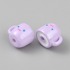 Непрозрачные акриловые бусины&nbsp;SACR-WH20001-02E