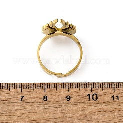 Кольца для пальцев из нержавеющей стали 304 со стразами&nbsp;RJEW-Q020-17G