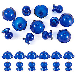 6 set di tappi per perline di vetro trasparenti&nbsp;GLAA-BY0001-07F